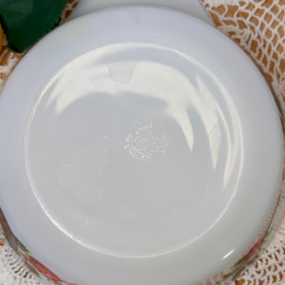 Vintage Pyrex Tuscany Market Garden Made in England Oval Casserole Dish - Picture 7 of 7